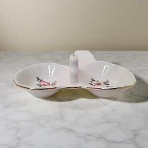 Vintage 1970's House Of Webster "Wild Briar Rose" Pattern Bavarian Server, Divid